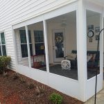 Porch enclosure before Eze-Breeze window system installation - 3